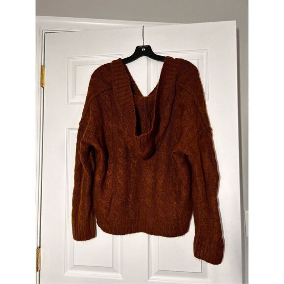 American Eagle cropped oversized hooded sweater small - Picture 2 of 4